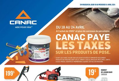 Canac Flyer April 18 to 24