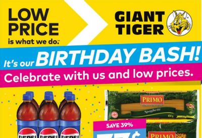 Giant Tiger Canada Birthday Bash Flyer Deals April 24th – April 30th