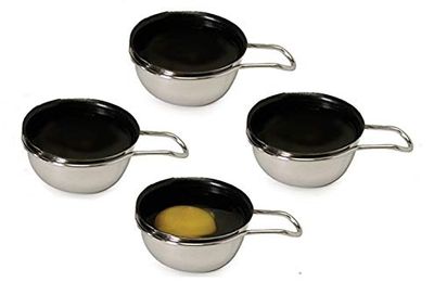 4 Pc Replacement Egg Cups Nonstick Coating - Black $21.35 (Reg $23.31)