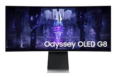 SAMSUNG 34-Inch Curved OLED Odyssey G8 Gaming Monitor- (LS34BG850SNXZA) $978 (Reg $1099.99)