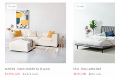 Wazo Furniture Canada: Spring Sale up to 50% off