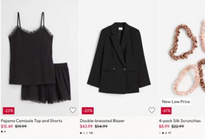 H&M Canada: Save 25% on Orders of $100 or More + New Markdowns up to 60% off