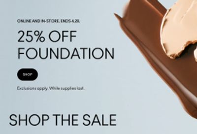 MAC Cosmetics Canada: 25% off Foundation + Free 4 Piece Gift When You Spend $85 + Deals up to 40% off