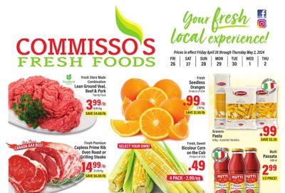 Commisso's Fresh Foods Flyer April 26 to May 2