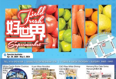 Field Fresh Supermarket Flyer April 26 to May 2