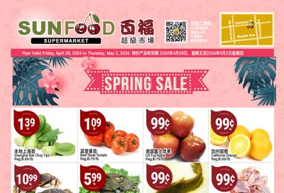 Sunfood Supermarket Flyer April 26 to May 2