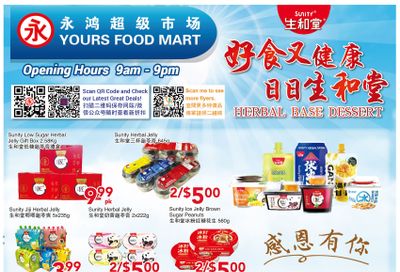 Yours Food Mart Flyer April 26 to May 2