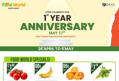 Food World Supermarket Flyer April 26 to May 9