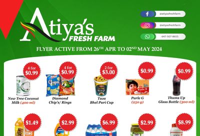 Atiya's Fresh Farm Flyer April 26 to May 2