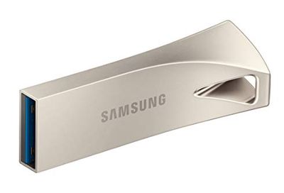 SAMSUNG BAR Plus 256GB - 300MB/s USB 3.1 Flash Drive Champagne Silver (MUF-256BE3/AM) [Canada Version] $29.99 (Reg $51.99)