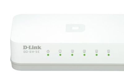 D-Link 5 Port Fast Ethernet Unmanaged Desktop Switch, Plug and play, Fanless design, IEEE 802.3az Energy-Efficient Ethernet (EEE), 3-Year Warranty (GO-SW-5E/E) $5.99 (Reg $32.99)