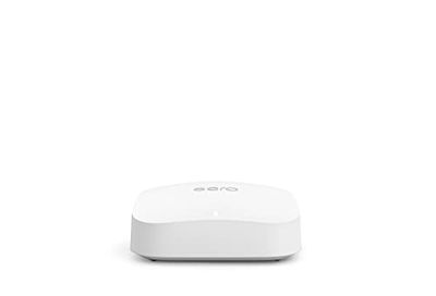 Amazon eero Pro 6E mesh Wi-Fi router | 2.5 Gbps Ethernet |Coverage up to 2,000 sq. ft. | Connect 200+ devices | Ideal for streaming, working, and gaming | 1-Pack | 2022 release $244.99 (Reg $329.99)