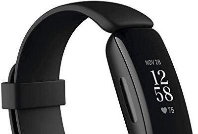 Fitbit Inspire 2 Health and Fitness Tracker with a Free 1-year Fitbit Premium Trial, 24/7 Heart Rate, Black/black, One Size (S and L Bands Included) $69.95 (Reg $129.95)