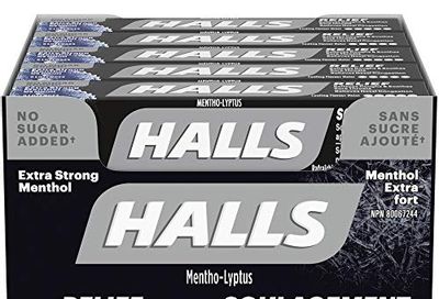 Halls Triple Soothing Action, No Sugar Added, Cough Drops, Extra Strong Menthol 9 count, 20 Packs $27.49 (Reg $31.99)