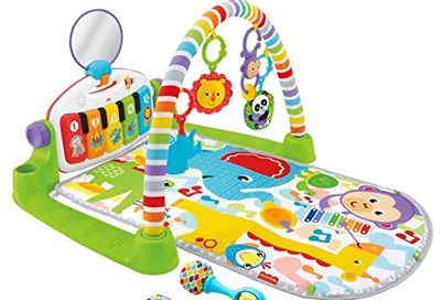 Fisher-Price Baby Playmat Deluxe Kick & Play Piano Gym & Maracas with Smart Stages Learning Content, 5 Linkable Toys & 2 Soft Rattles $34.93 (Reg $49.99)