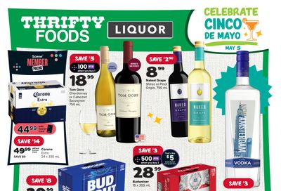 Thrifty Foods Liquor Flyer May 2 to 8