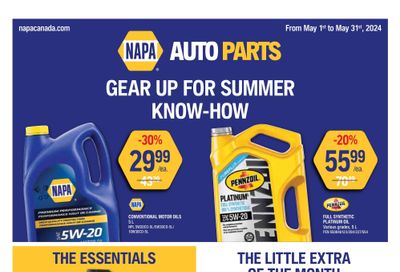 NAPA Auto Parts Flyer May 1 to 31