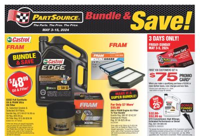 PartSource Flyer May 3 to 15