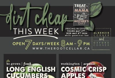 The Root Cellar Flyer May 2 to 8