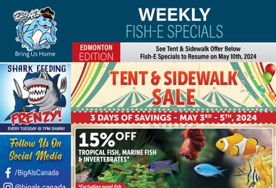 Big Al's (Edmonton) Weekly Specials May 3 to 5