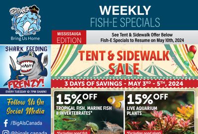 Big Al's (Mississauga) Weekly Specials May 3 to 5