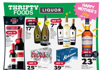 Thrifty Foods Liquor Flyer May 9 to 15