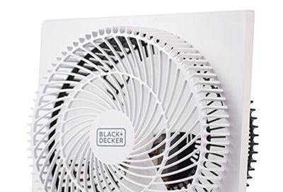 Black & Decker 9 in. Frameless Tabletop Box Fan, White $26.79 (Reg $39.41)