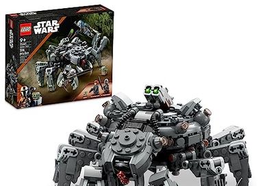 LEGO Star Wars Spider Tank 75361, Building Toy Mech from The Mandalorian Season 3, Includes The Mandalorian with Darksaber, Bo-Katan, and Grogu 'Baby Yoda' Minifigures, Gift Idea for Kids Ages 9+ $49.98 (Reg $64.99)