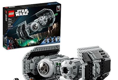 LEGO Star Wars TIE Bomber Model Building Kit, Star Wars Toy Starfighter with Gonk Droid Figure, Darth Vader Minifigure and Lightsaber, Collectible Star Wars Gift for 9 Year Olds, 75347 $56.98 (Reg $84.99)