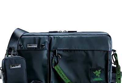 Razer Xanthus Crossbody Bag: Fits Razer Kishi, Steam Deck, Nintendo Switch - Water-Repellent Nylon - Detachable Earphones Mini Pouch - Pockets Inside & Out - Detachable Shoulder Strap $74.1 (Reg $89.83)