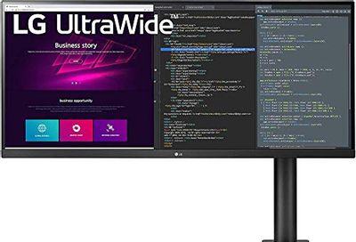 LG 34WN780-B UltraWide Monitor 34" 21:9 QHD (3440 x 1440) IPS Display, HDR10, AMD FreeSync, 3-Side Virtually Borderless Design, Ergo Stand - Black $426.99 (Reg $599.99)