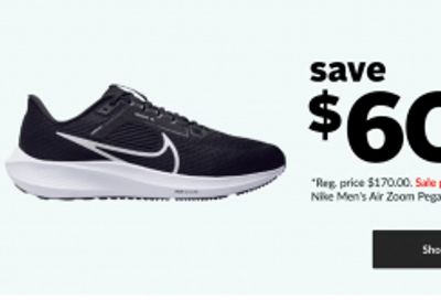 Sport Chek Canada Max Stack Event: Save $60 on Nike Air Zoom Pegasus 40 + 50x CT Money