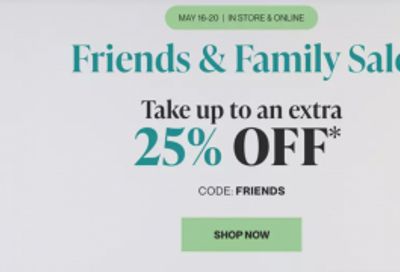 The Bay Canada Friends & Family Sale: Get up to an Extra 25% off with Promo Code