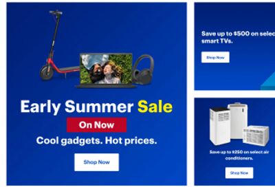 Best Buy Canada: Early Summer Sale + Save up to $500 on TVs + Save up to $250 on Air Conditioners