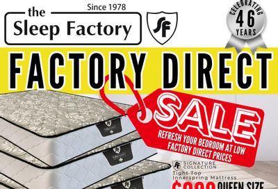 The Sleep Factory Flyer May 13 to June 19
