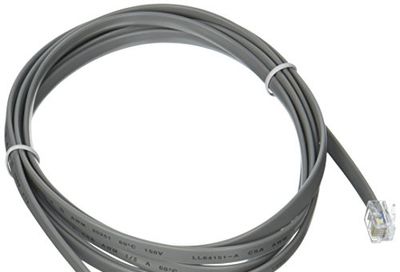 C2G 09598 RJ12 6P6C Straight Modular Cable, Silver (7 Feet, 2.13 Meters) $3.77 (Reg $5.93)