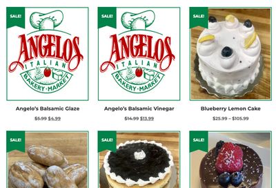Angelo's Italian Bakery Monthly Specials July 1 to 31