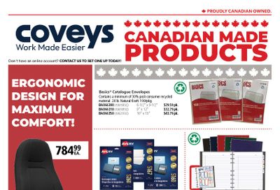 Covey Basics Canadian Made Products Flyer July 1 to 31