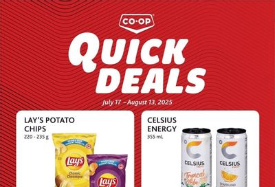 Co-op (West) Gas Bar Flyer July 17 to August 13