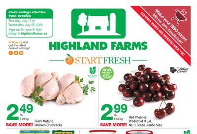 Highland Farms Flyer July 17 to 30