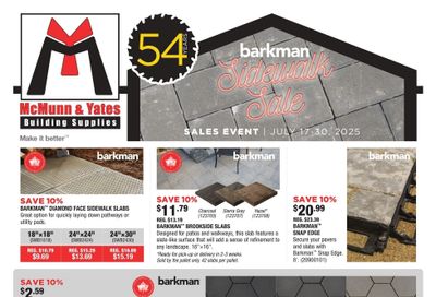 McMunn & Yates Building Supplies Flyer July 17 to 30