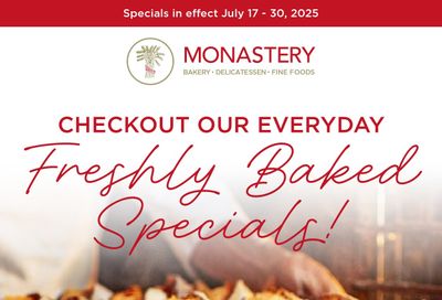 Monastery Bakery Flyer July 17 to 30
