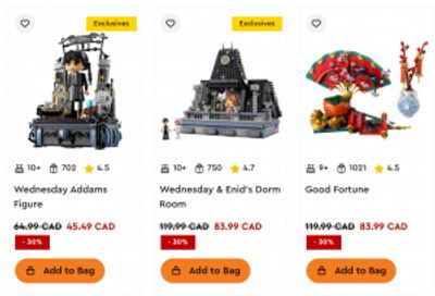LEGO Canada Offers and Sales