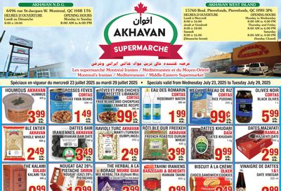 Akhavan Supermarche Flyer July 23 to 29