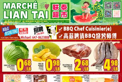 Marche Lian Tai Flyer July 24 to 30