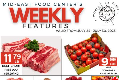 Mid-East Food Centre Flyer July 24 to 30