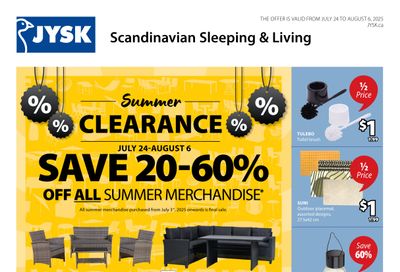 JYSK Flyer July 24 to August 6