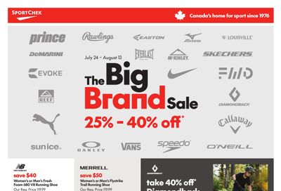 Sport Chek Flyer July 24 to August 13
