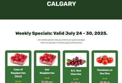H&W Produce Flyer July 24 to 30