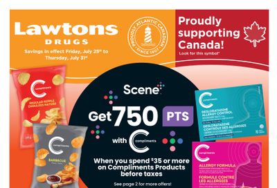 Lawtons Drugs Flyer July 25 to 31
